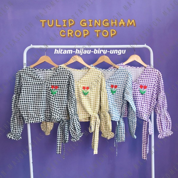 TULIP GINGHAM CROP TOP / ACP-29 TULIP GINGHAM CROP TOP / ACP-29