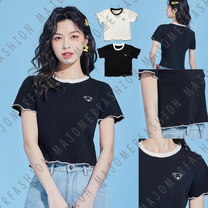 MAJOMER ® | LACHEL CROP TEE - KAOS CROP WANITA